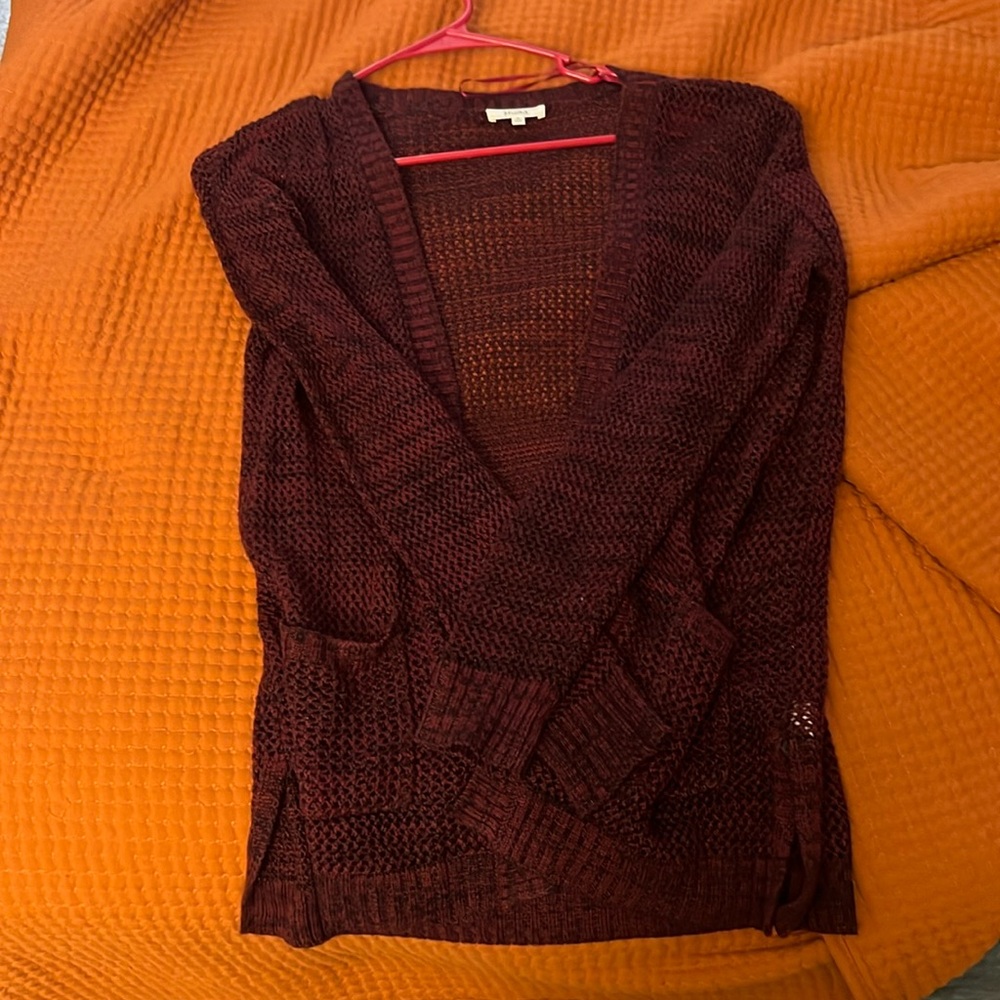 Burgundy Cardigan